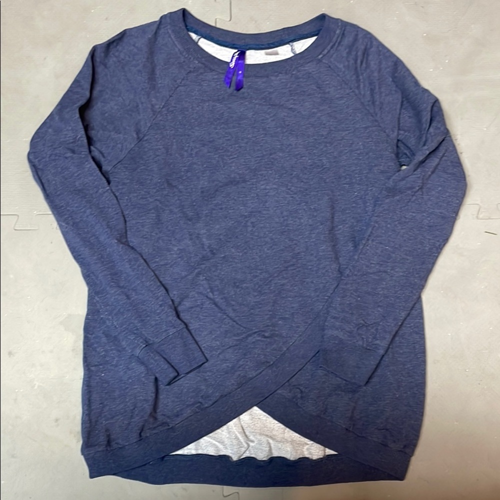 Seraphine Navy Blue Knit nursing Top